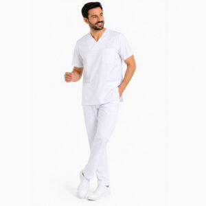 Erkek Beyaz Alpaka Tek Üst Forma - Görsel 3